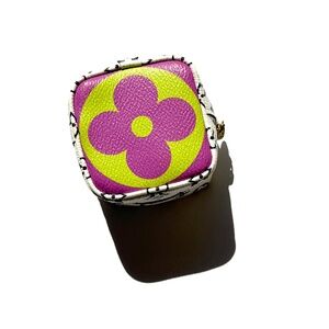 Louis Vuitton Cube Coin Giant Monogram Lilac Multicolor Zip Purse